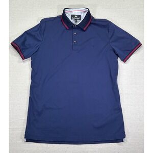 BUTTERCLOTH Men's Medium Blue Golf Polo Short Sleeve Shirt Outdoor Casual